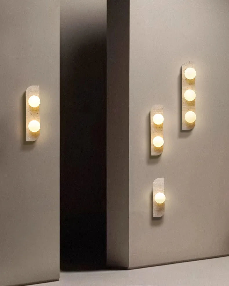 Natural Stone Travertine Hallway Wall Sconces