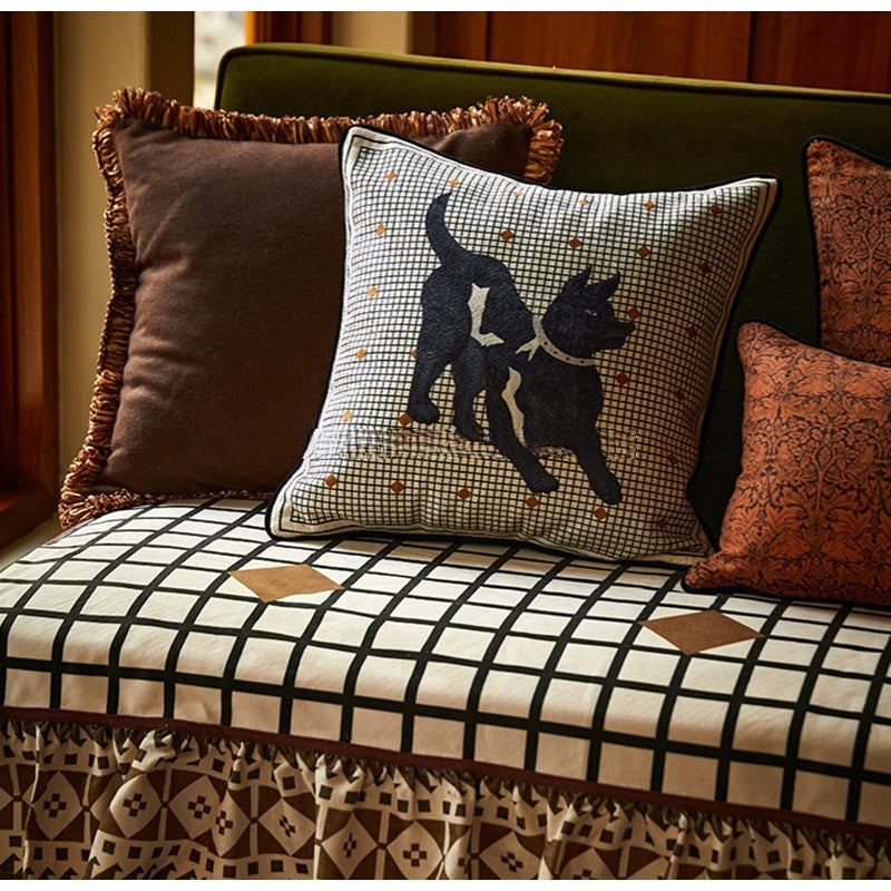 Greyhound Dog Decorative Cushion Cover Throw Pillow Case