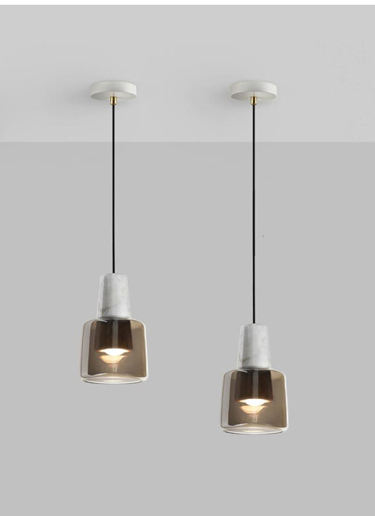 Minimalist Marble Glass Pendant Light