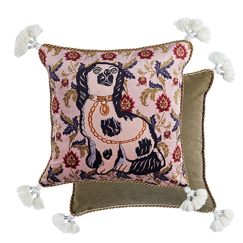 Greyhound Dog Decorative Cushion Cover Throw Pillow Case