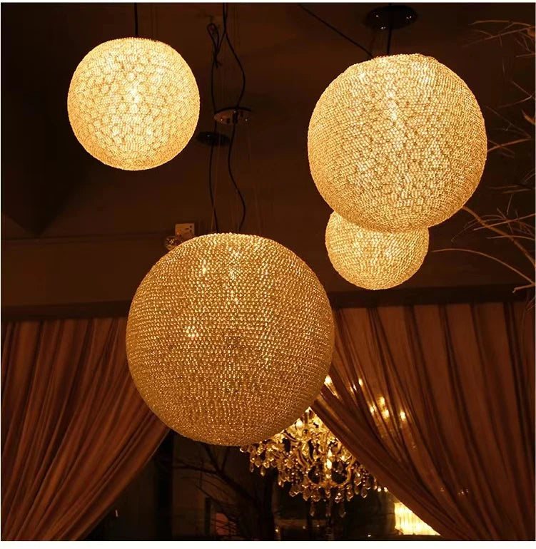 American Loft Globe Crystal Chandelier