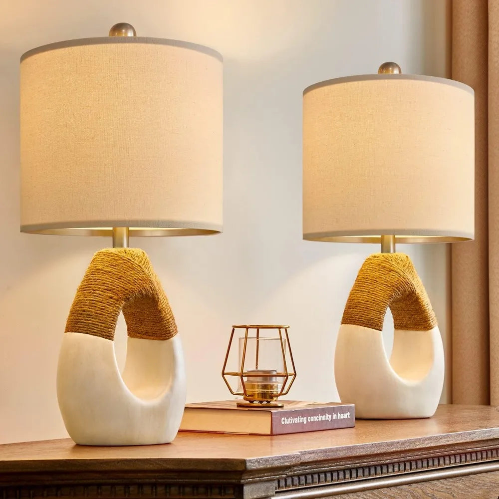 Easton Jute Table Lamp (19")