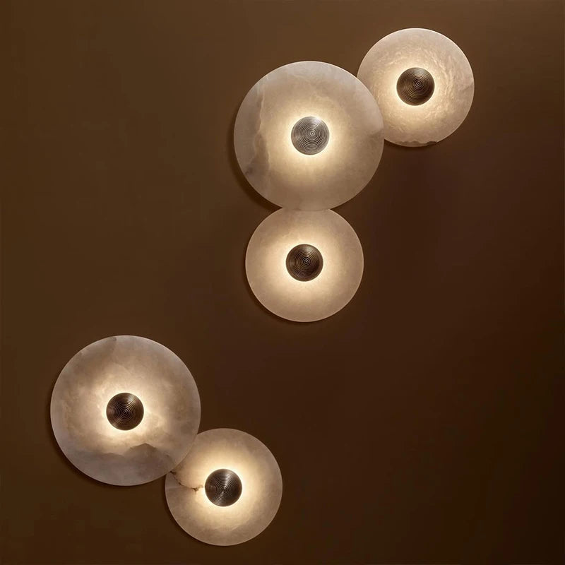 Circle Marble LED Wall Light