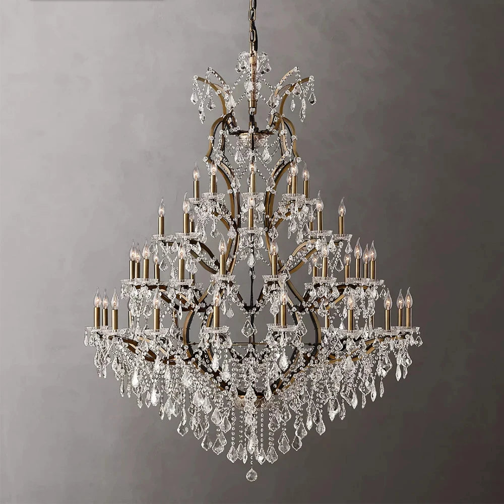 American Luxury Crystal Candle Chandelier