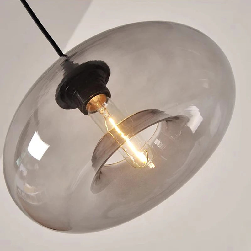 Simple Pure Oval Glass Pendant Lights