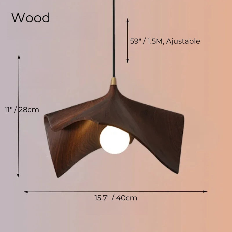 Unique Leather-Shaped Looking Resin Pendant Lighting