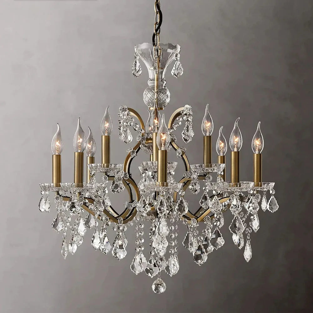 American Luxury Crystal Candle Chandelier