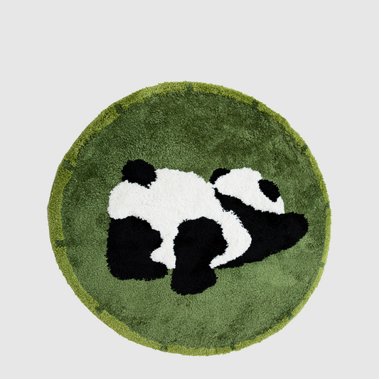 Panda Rug Hand Turfted 100x100cm