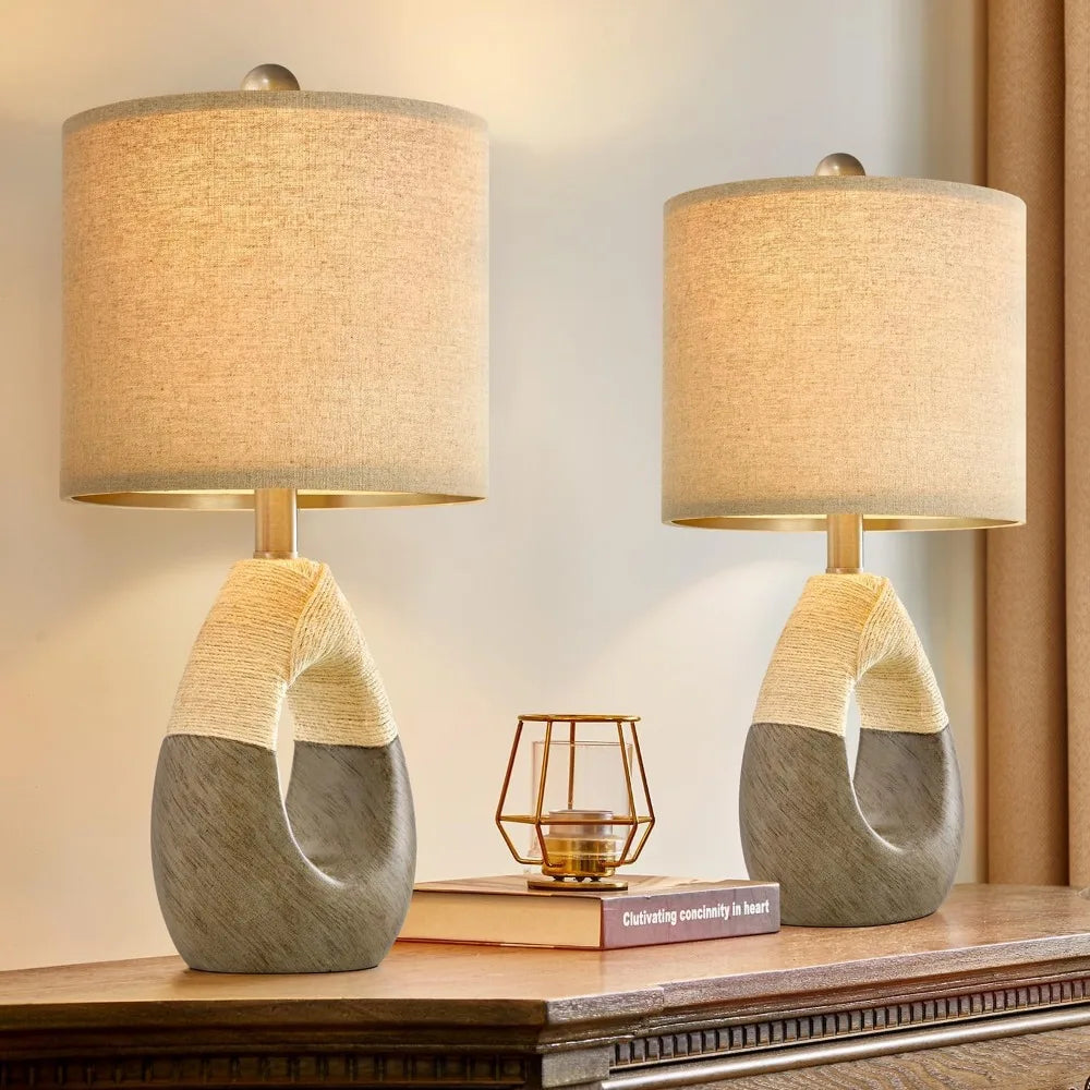 Easton Jute Table Lamp (19")