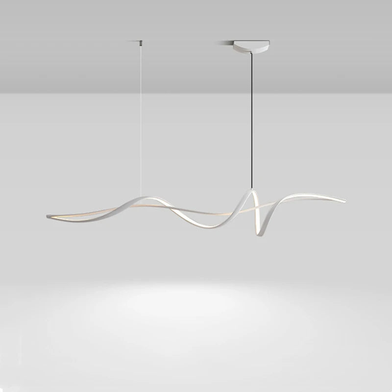 Modern Curved LED Pendant Light