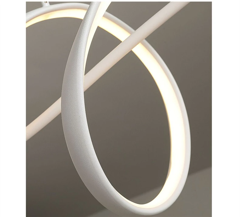 Modern Curved LED Pendant Light