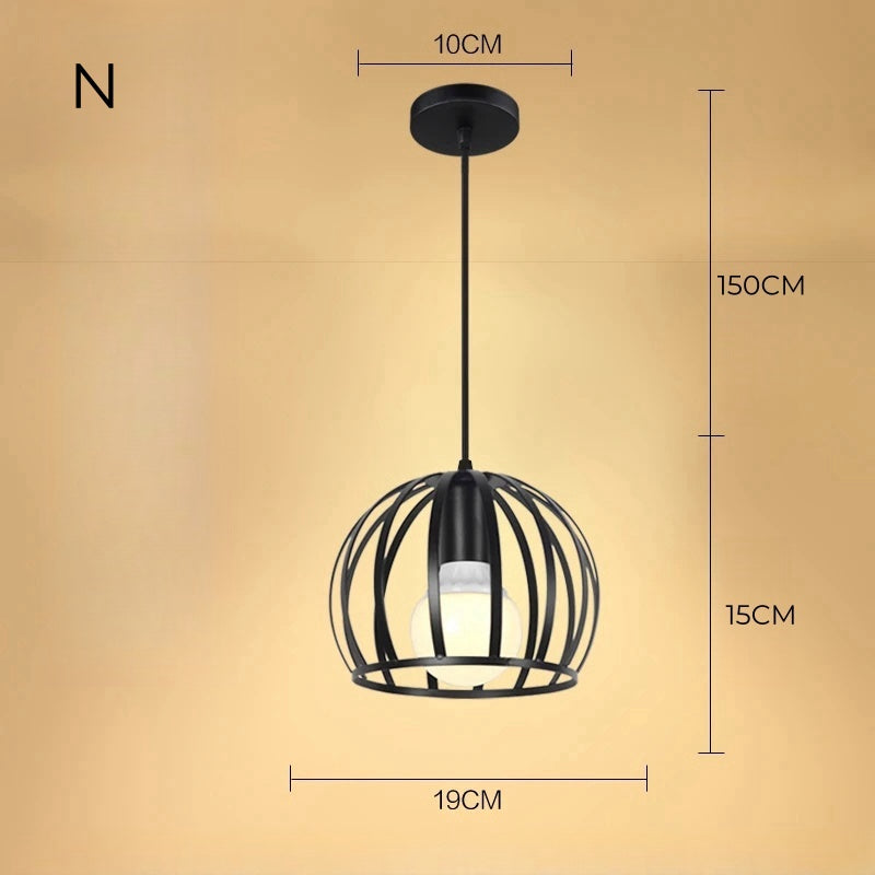 Geometrische Pendelleuchte Manor in Schwarz für Kücheninsel