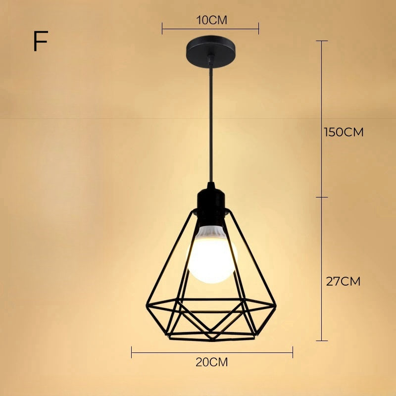 Geometrische Pendelleuchte Manor in Schwarz für Kücheninsel