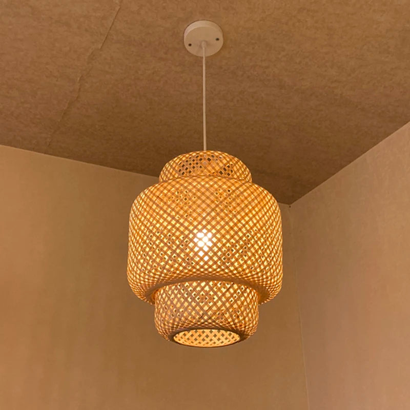 Large Bamboo Pendant Light