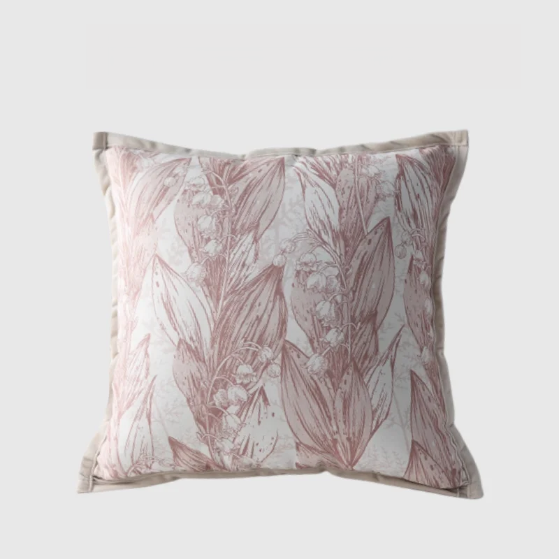 Campanula Floral Throw Pillow Case