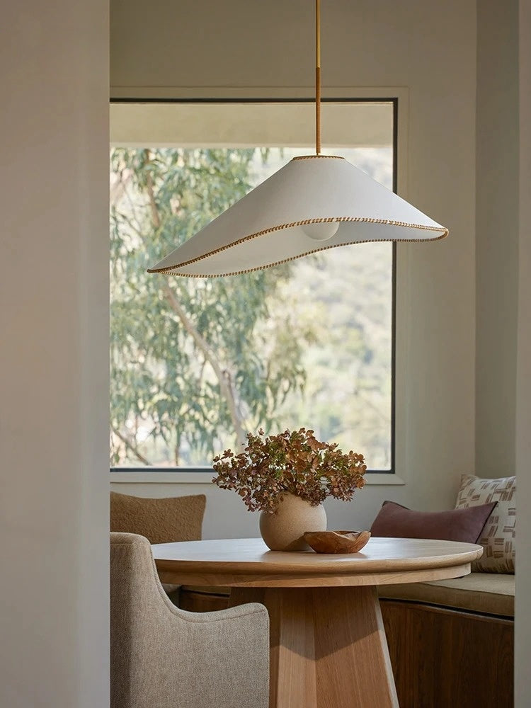 French Tilted Hat Pendant Light