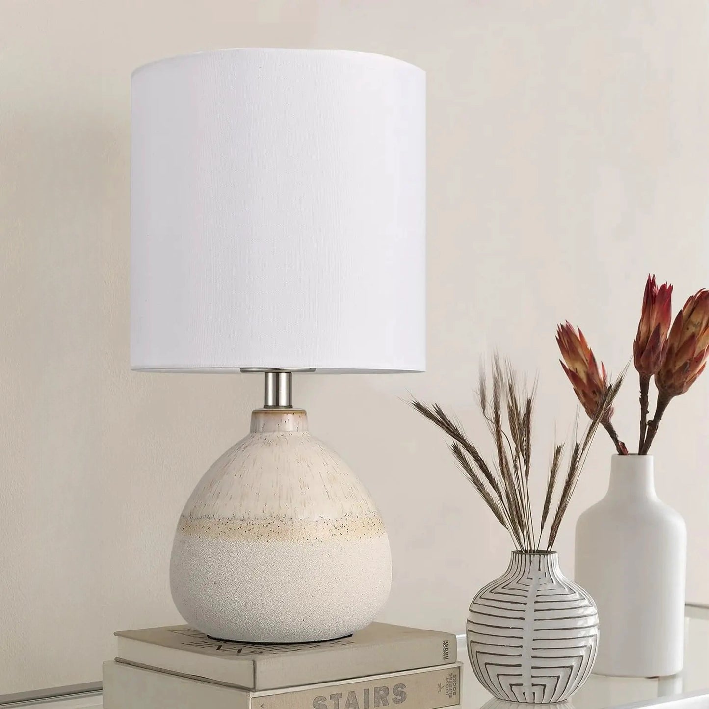 Ezra Small Ceramic Table Lamp (13")