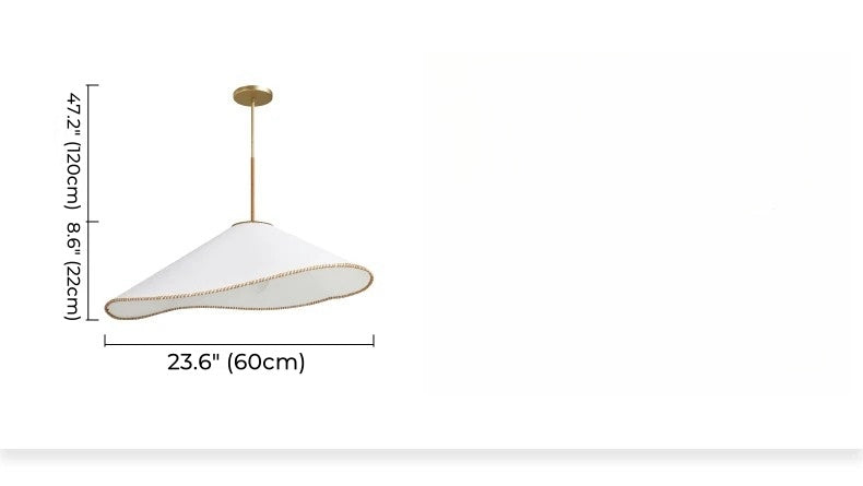 French Tilted Hat Pendant Light