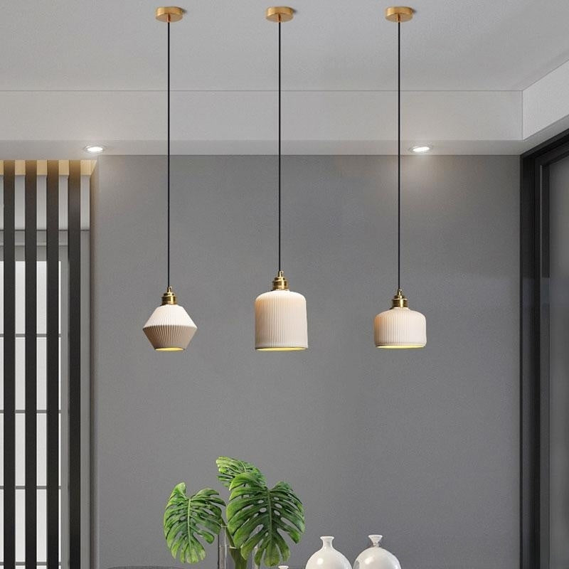 Rhombus Ceramic Pendant Light