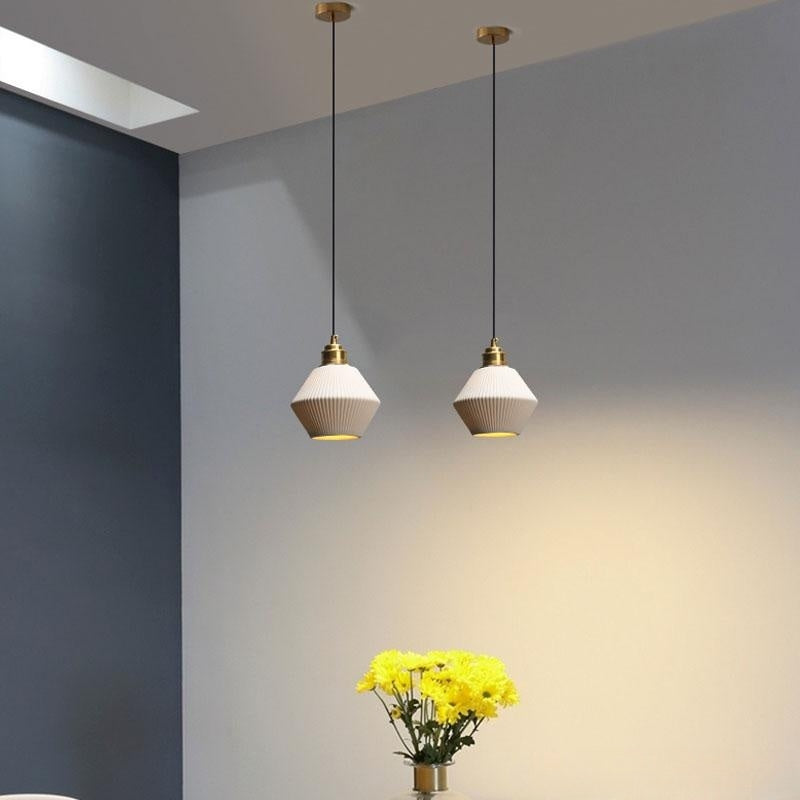 Rhombus Ceramic Pendant Light