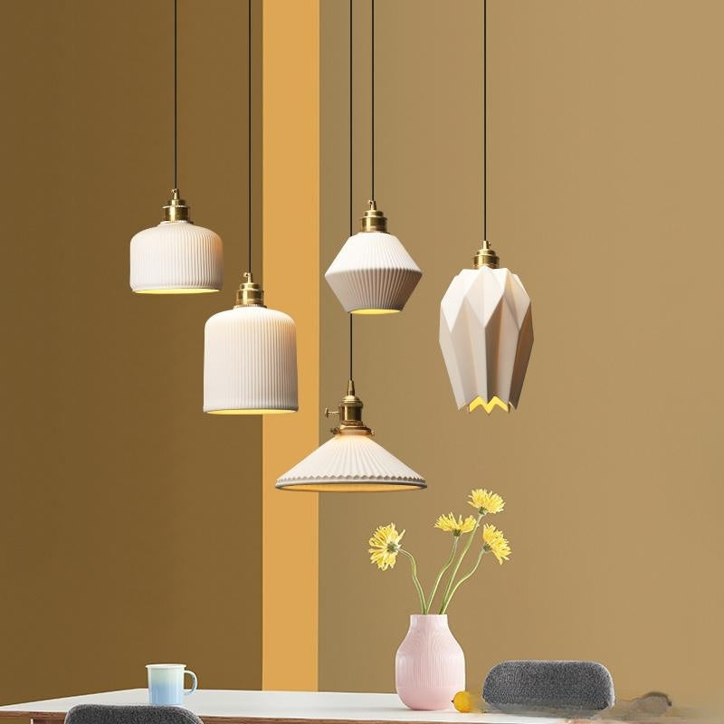 Rhombus Ceramic Pendant Light