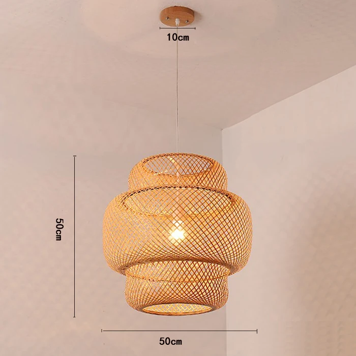 Large Bamboo Pendant Light