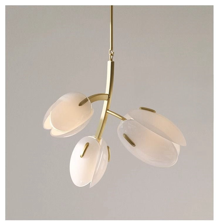 Flower Bud Glass Branch Chandelier