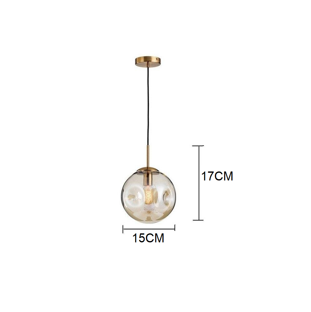 Dimpled Glass Pendant Light