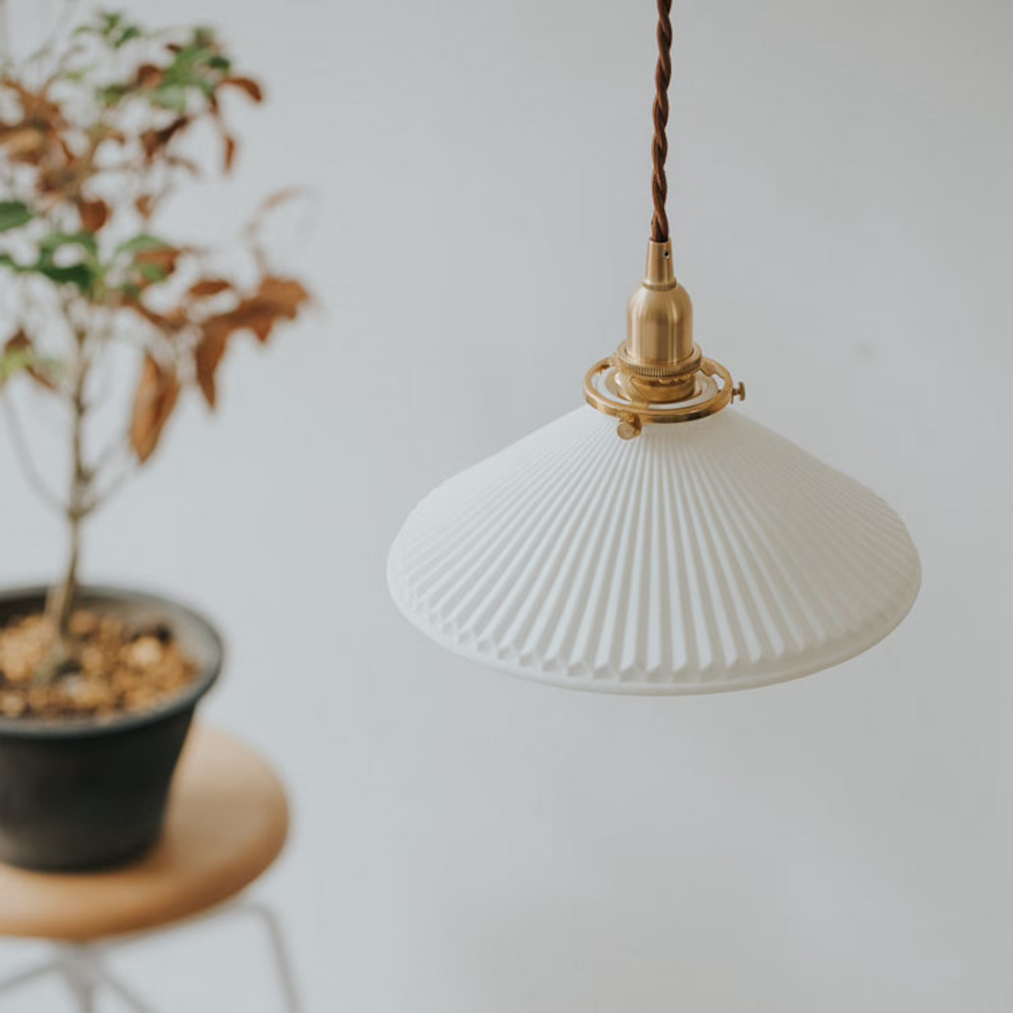 Mid-century Modern Ceramic Pendant Light