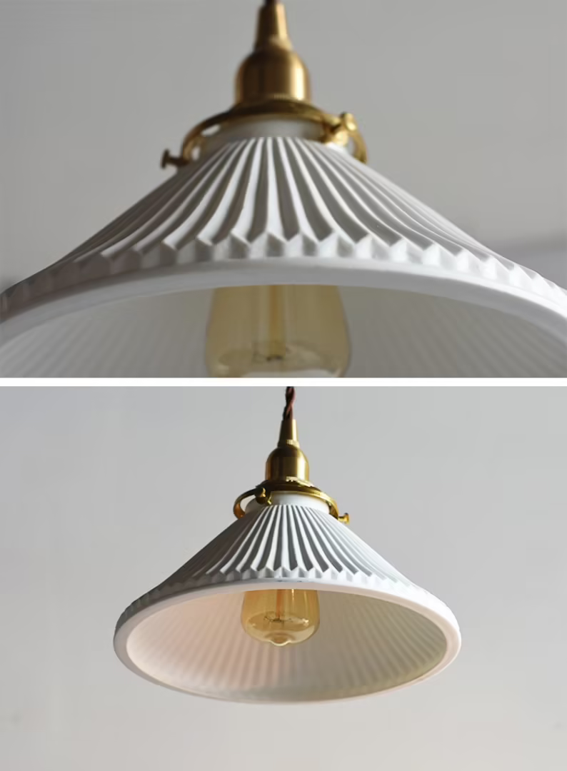 Mid-century Modern Ceramic Pendant Light