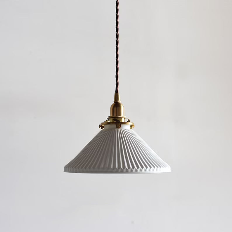 Mid-century Modern Ceramic Pendant Light