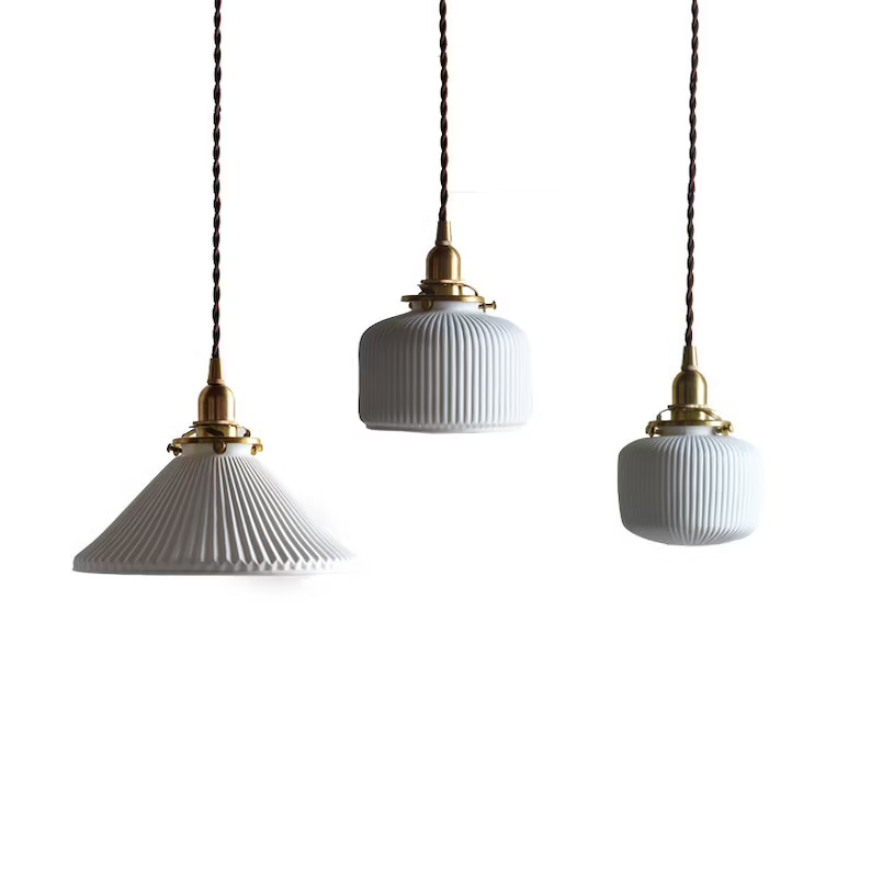 Mid-century Modern Ceramic Pendant Light