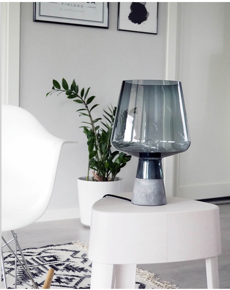 Russell Modern Glass Table Lamp