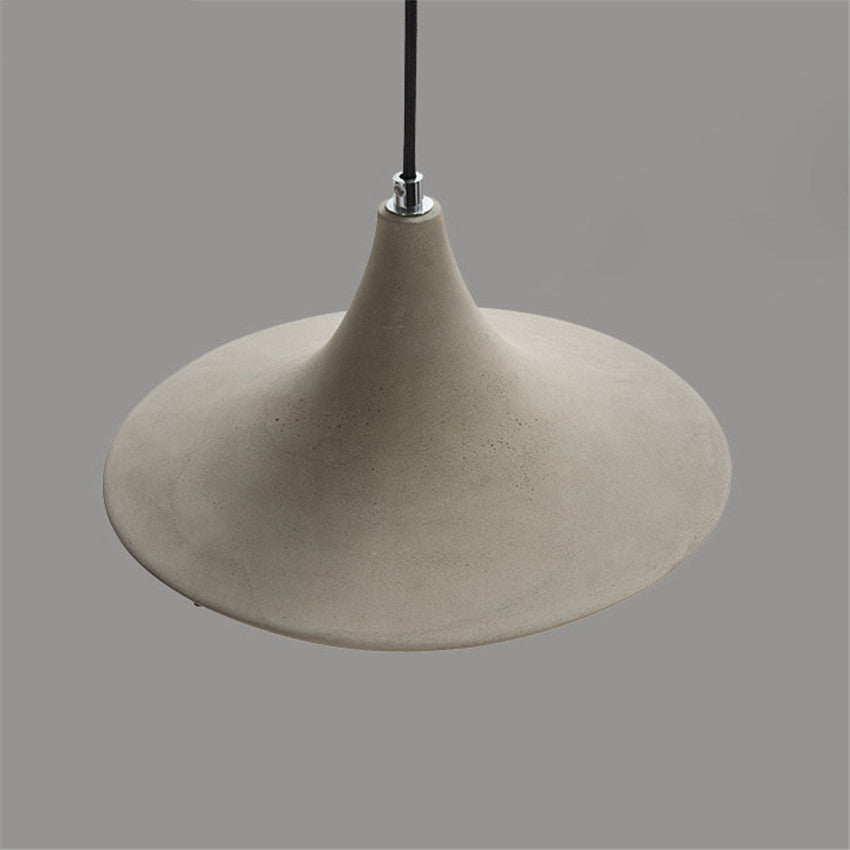 Modern Rustic Concrete Bell Pendant Light