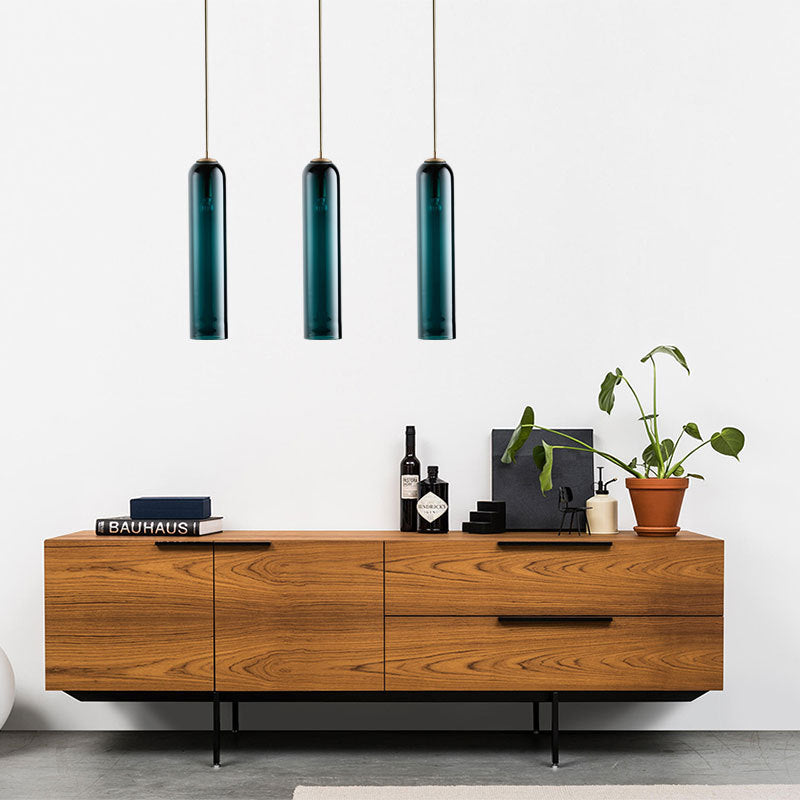 Modern Cylinder Glass Light Fixture