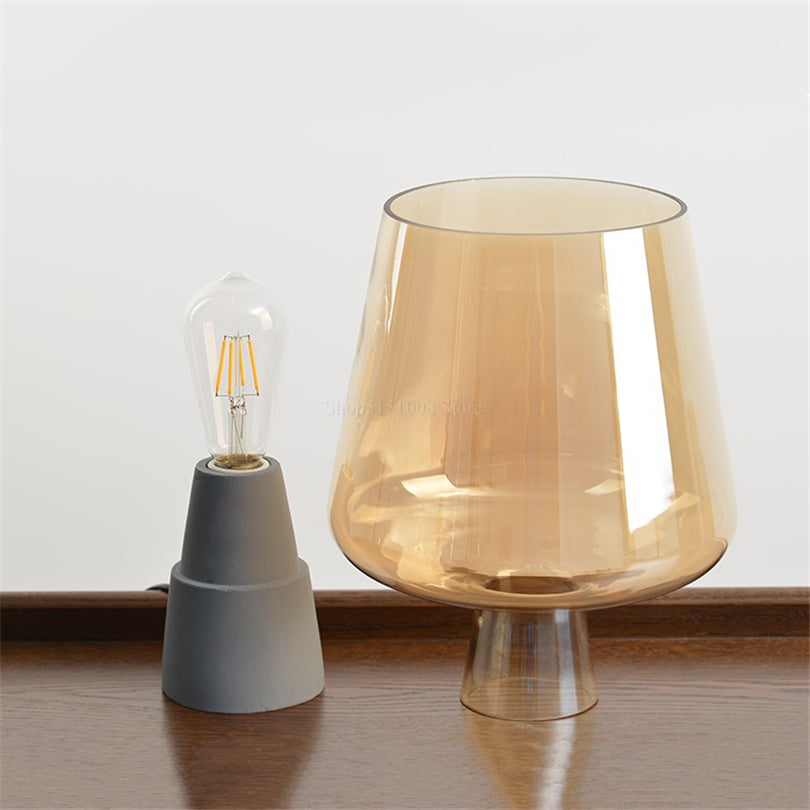 Russell Modern Glass Table Lamp