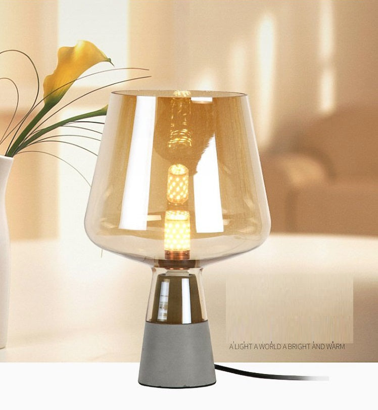 Russell Modern Glass Table Lamp