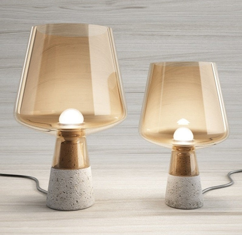 Russell Modern Glass Table Lamp