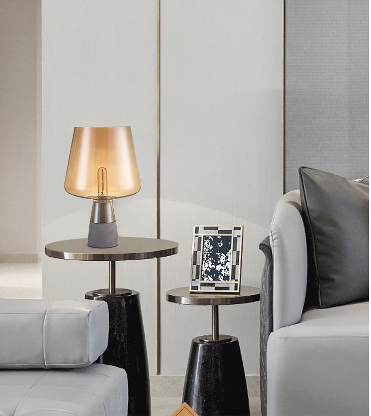 Russell Modern Glass Table Lamp