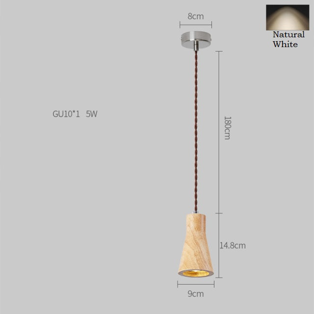 Holz Nordische Minimalistische Globus Pendelleuchte