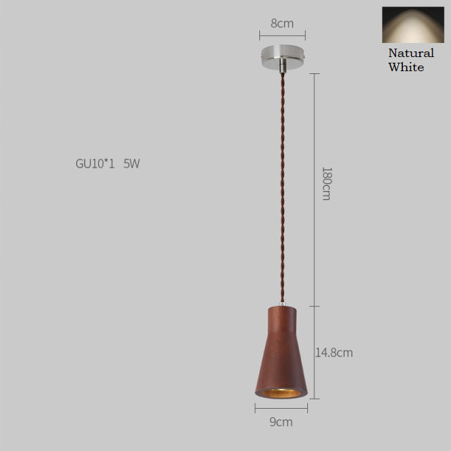 Holz Nordische Minimalistische Globus Pendelleuchte