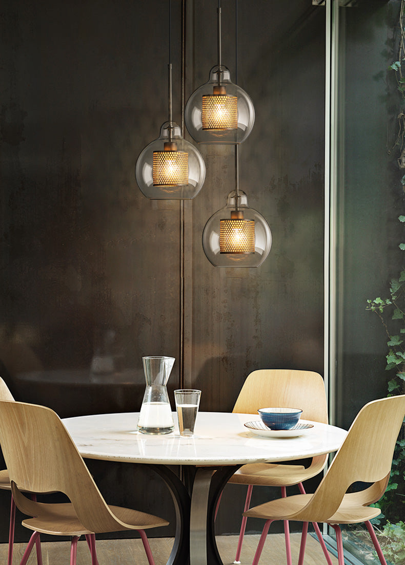 Honeycomb Glass Pendant Light