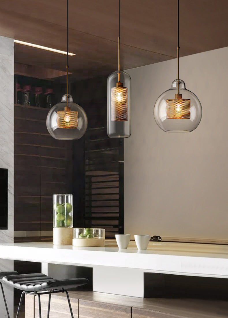 Honeycomb Glass Pendant Light