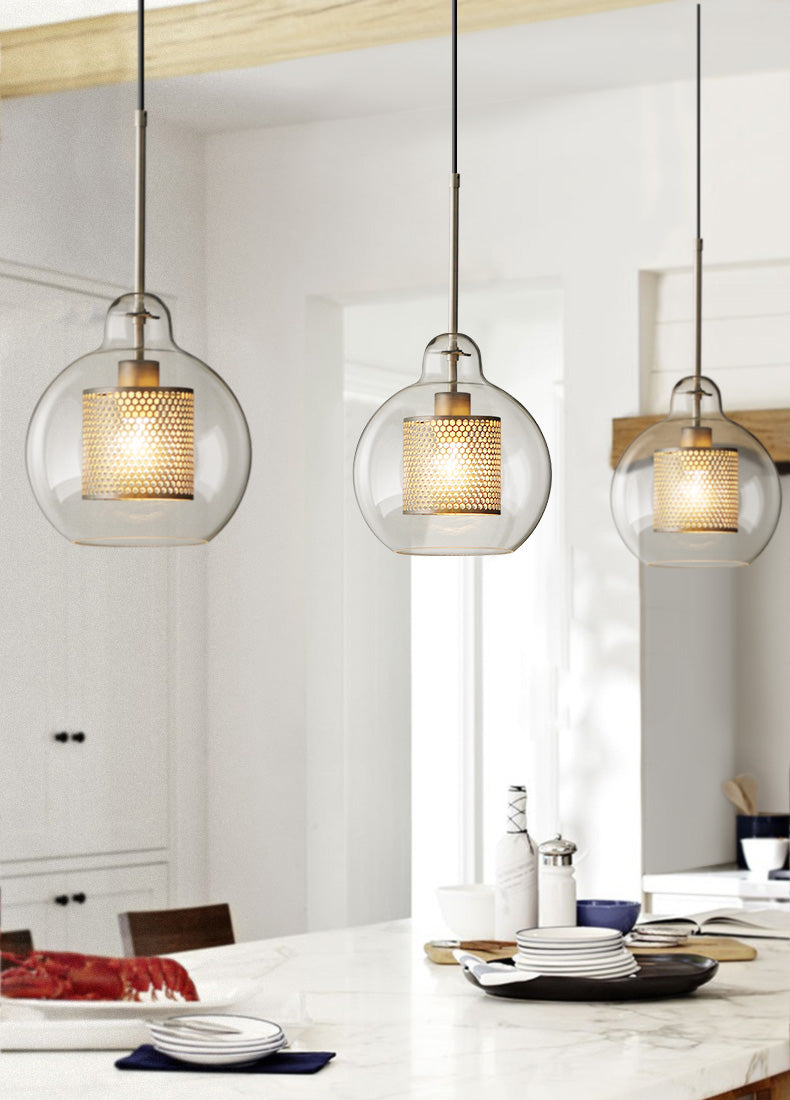 Honeycomb Glass Pendant Light