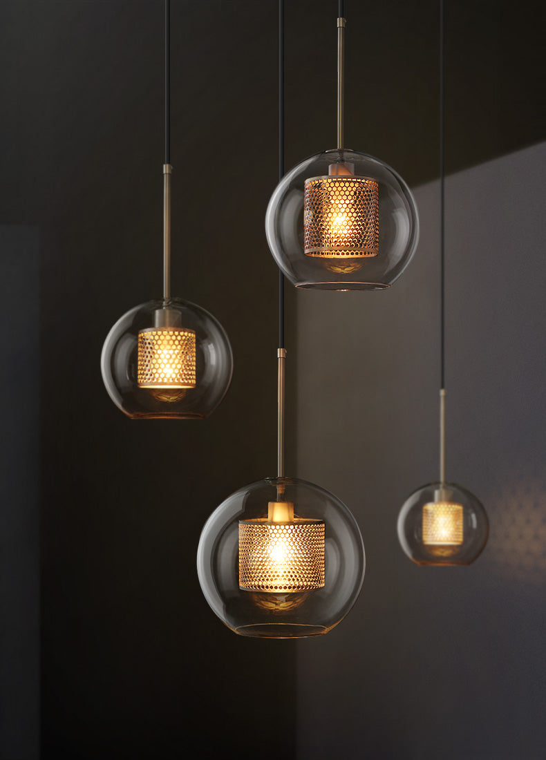 Honeycomb Glass Pendant Light