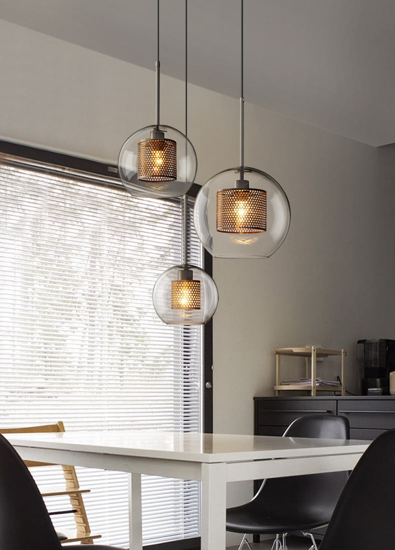 Honeycomb Glass Pendant Light