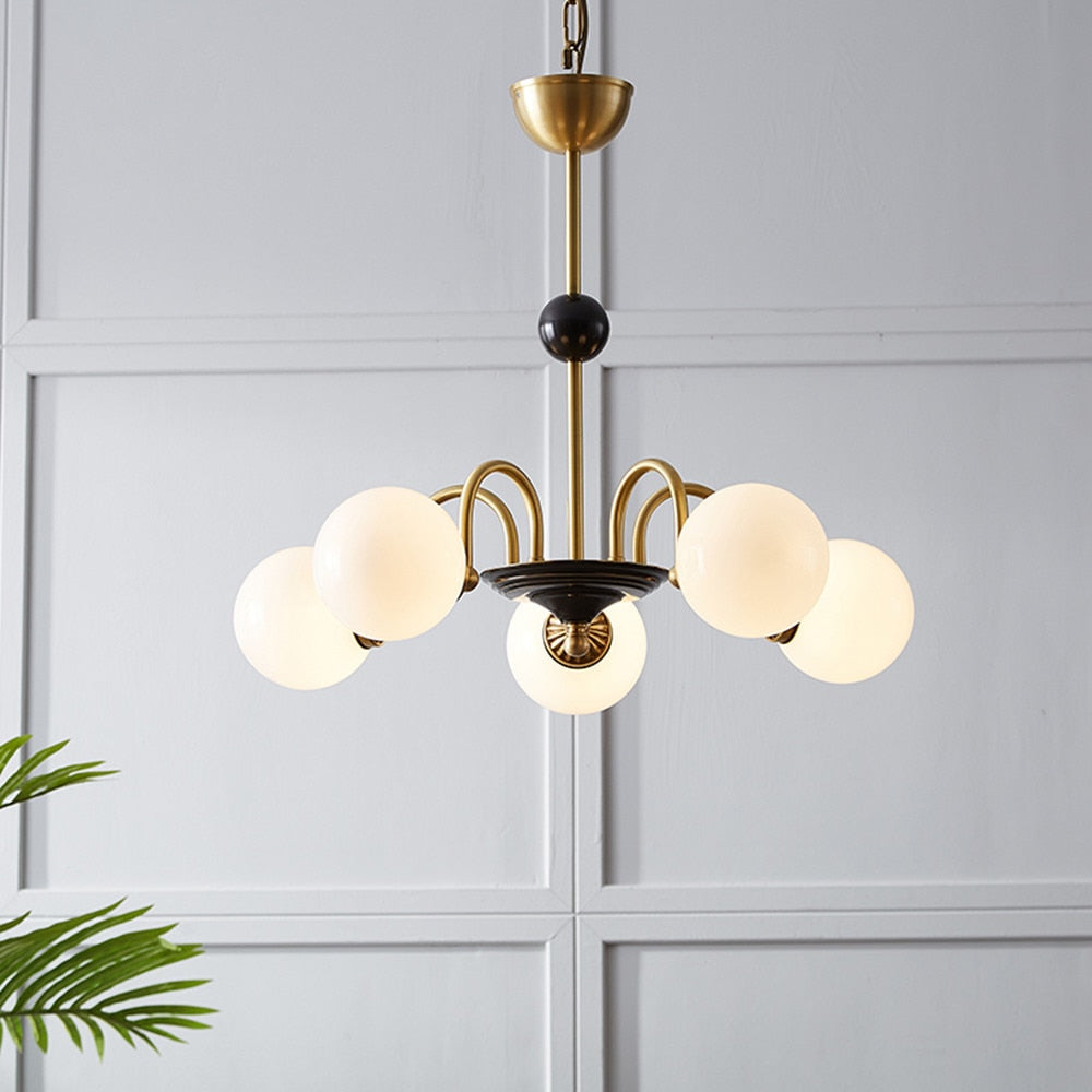 Retro Nordic Gold Classic 5 Heads Chandelier