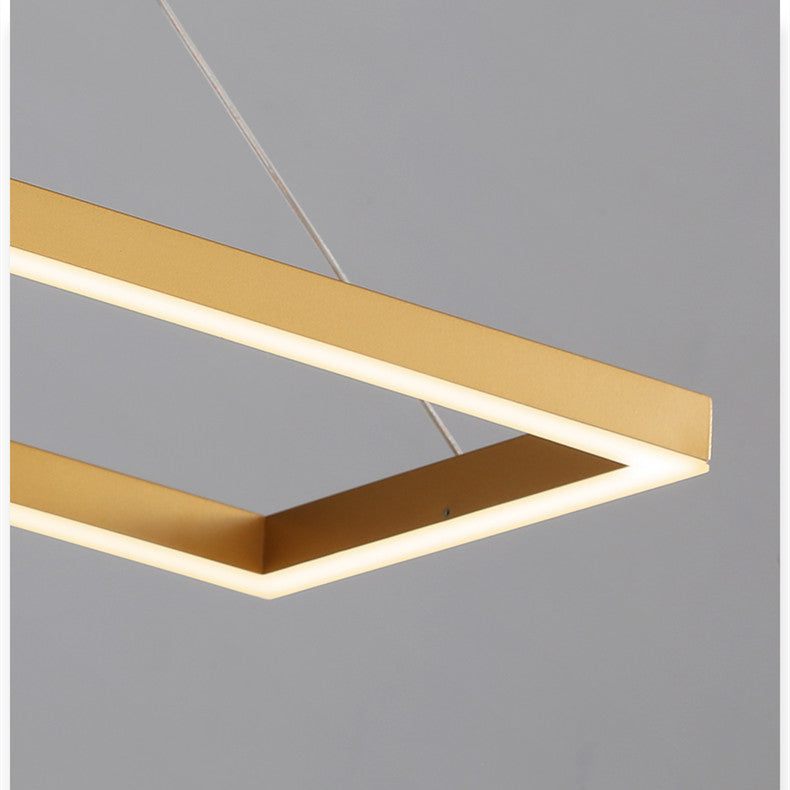 Rectangle Linear LED Chandelier