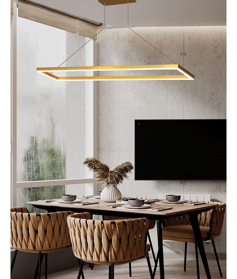 Rectangle Linear LED Chandelier