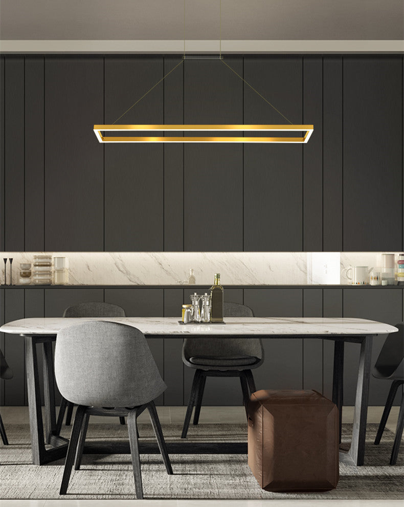 Rectangle Linear LED Chandelier